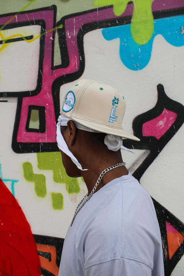 GREEN'N CREAM HAT